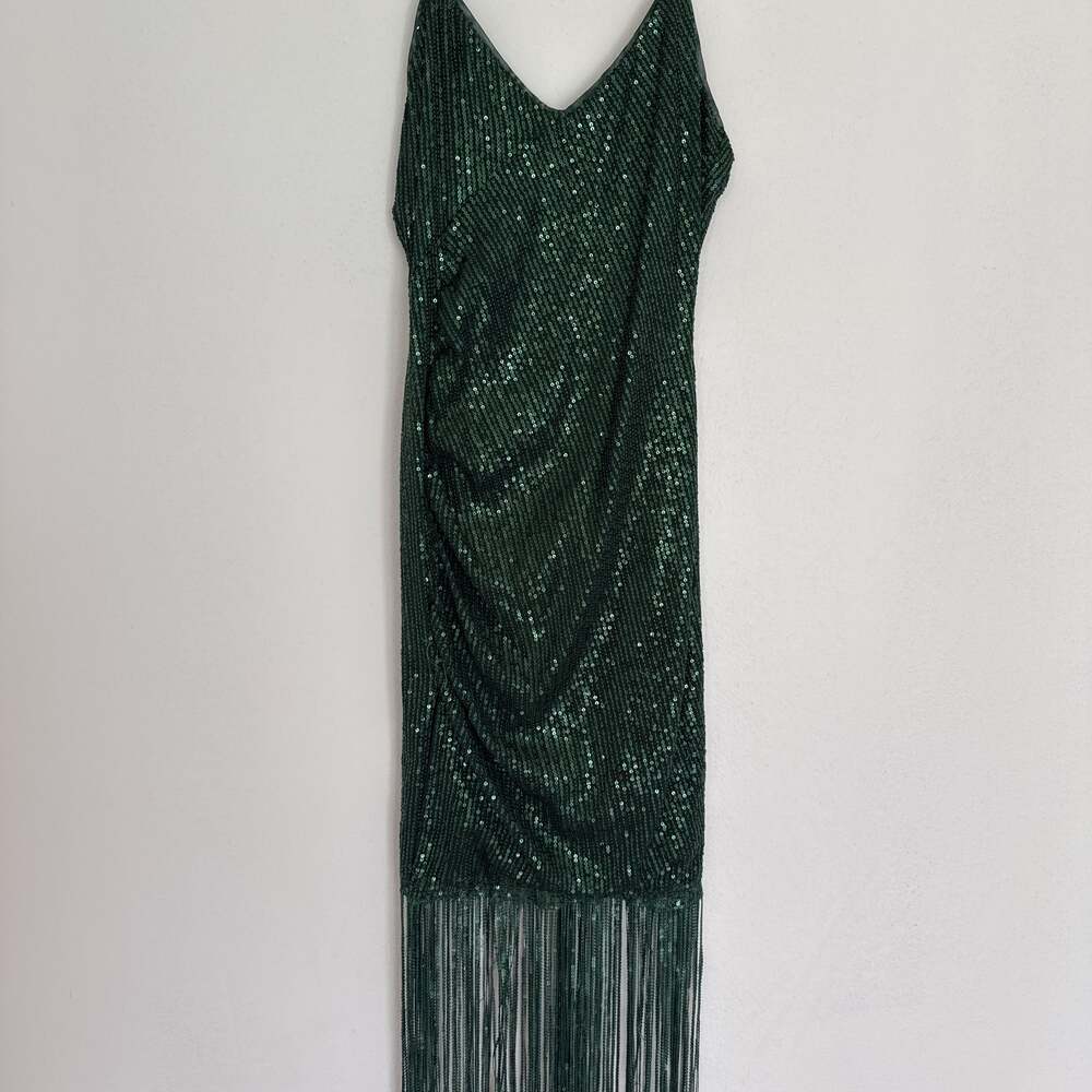 Women's Deep V Neck Sequin Spaghetti Straps